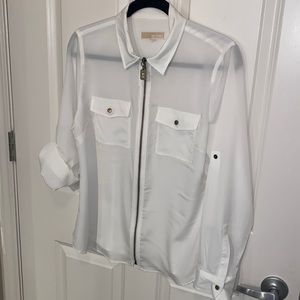 White Michael Kors Blouse - Size Large